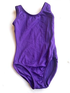 Girls size 4-6 Purple Dance Bodysuit